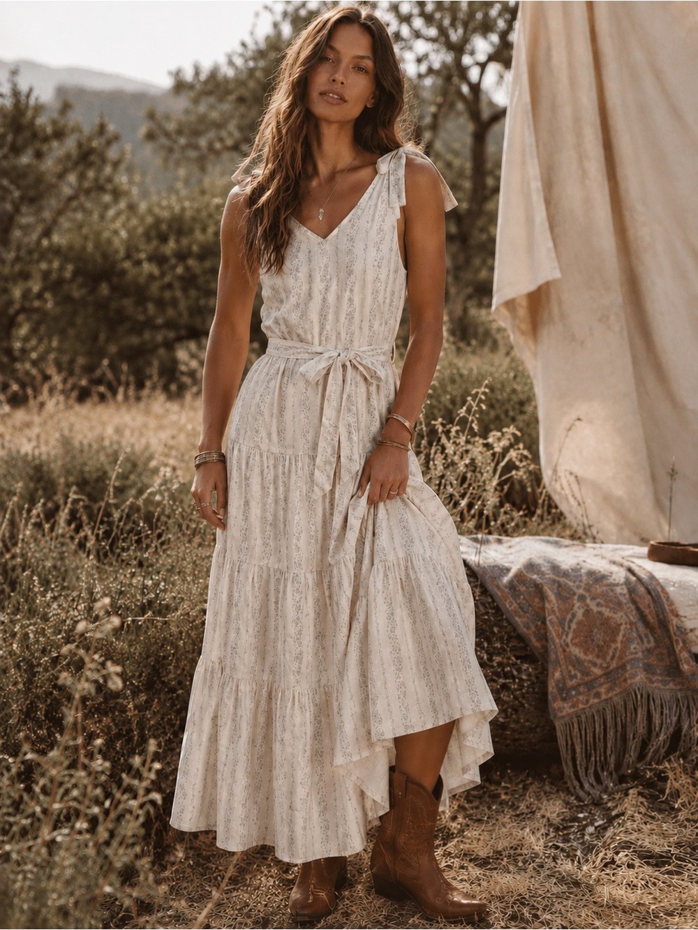 Fields of Grace Maxi - blue